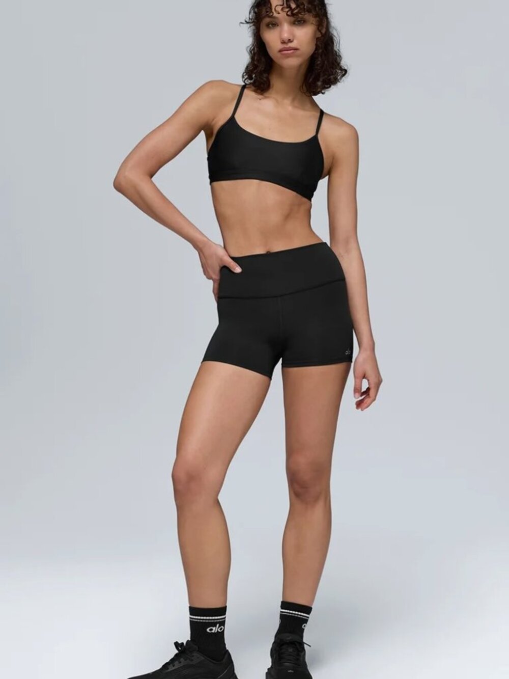 Alo Airlift High-Waist Sleek Short – Black - Picture 6 of 6